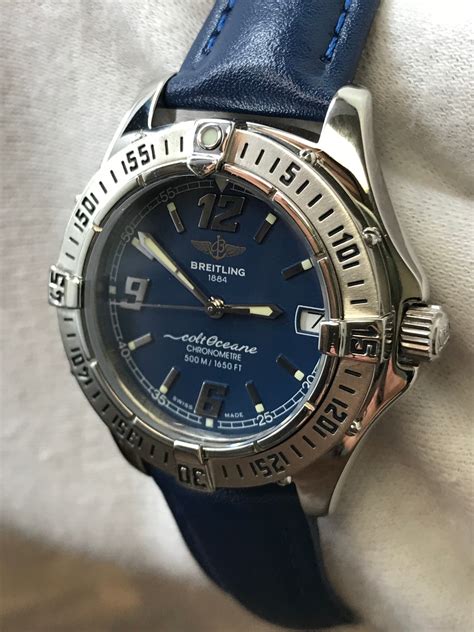 stegbreite breitling a57350|Breitling Colt Oceane Chronometer Blue Dial Lady Edelstahl for .